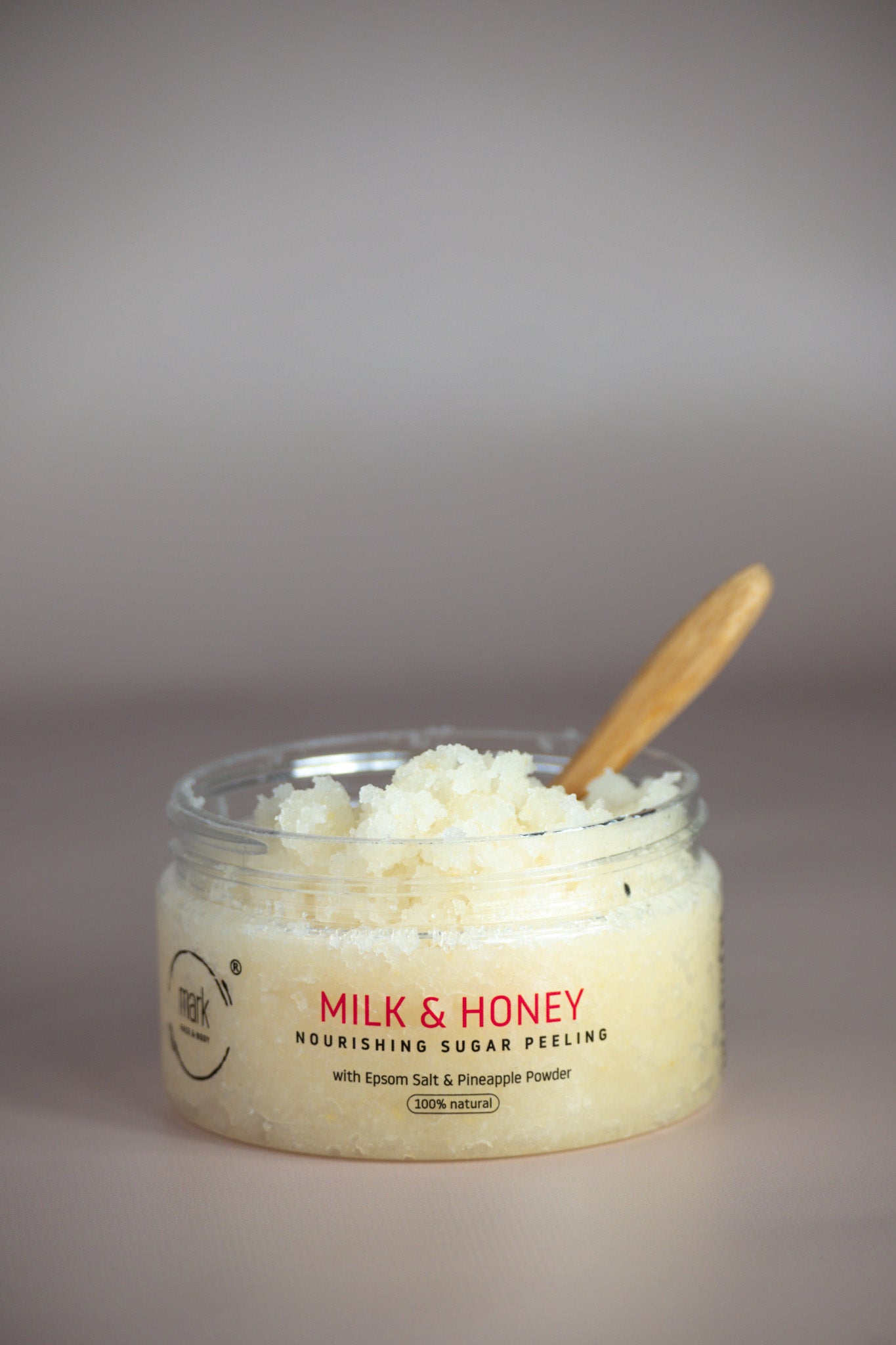 MARK sugar scrub Milk & Honey - s ananasovým pudrem