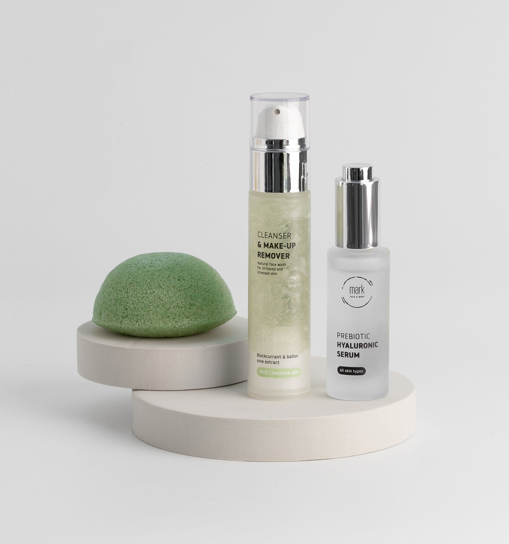 MARK SENSITIVE set Cleanser + Serum + Konjac